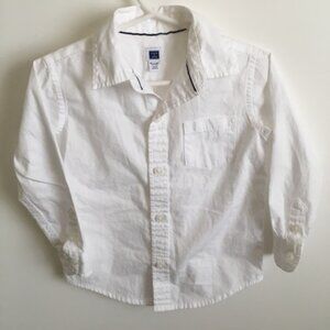Janie and Jack White Poplin Shirt